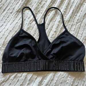 Savage X Fenty Satin Racerback Sports bra Size: Large